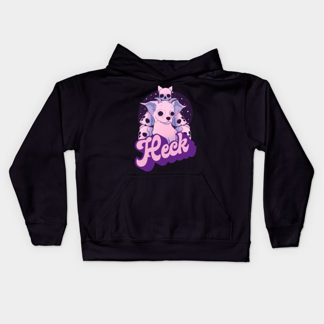 Heck puppy Kids Hoodie by Jess Adams